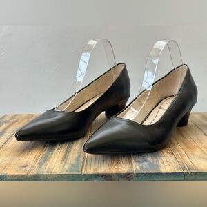 LifeStride Minx Black Faux Leather Pumps Women's Size 10 W